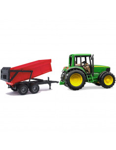 BRUDER - TRACTOR JOHN DEERE 6920 CU REMORCA BASCULABILA,BR02057 2