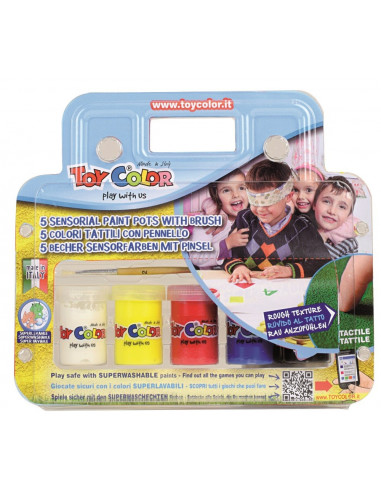 Set tempera senzoriala Toy Color, 5 x 25ml,TC526