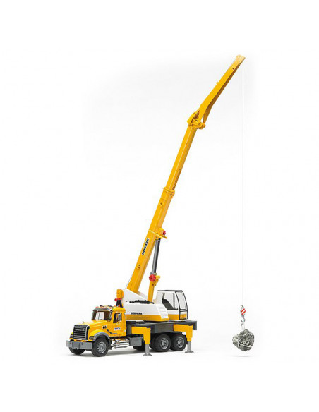 BRUDER - CAMION MACK GRANITE LIEBHERR CU MACARA,BR02818