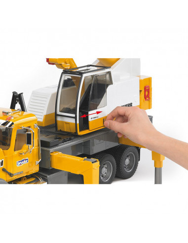 BRUDER - CAMION MACK GRANITE LIEBHERR CU MACARA,BR02818