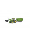 Tractor John Deere 7930 cu incarcator frontal si remorca
