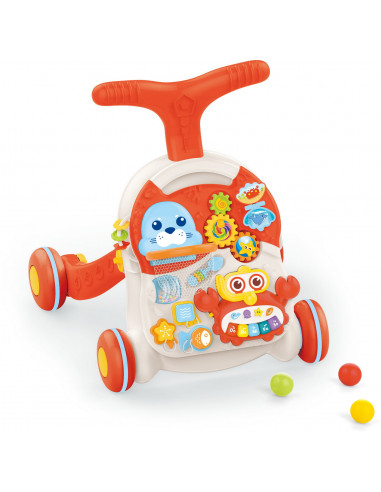 Antemergator Rosu Bebe 2 In 1 Cu Lumini,HE0829