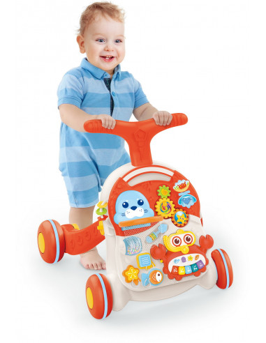 Antemergator Rosu Bebe 2 In 1 Cu Lumini,HE0829