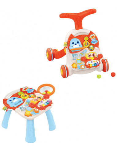Antemergator Rosu Bebe 2 In 1 Cu Lumini,HE0829
