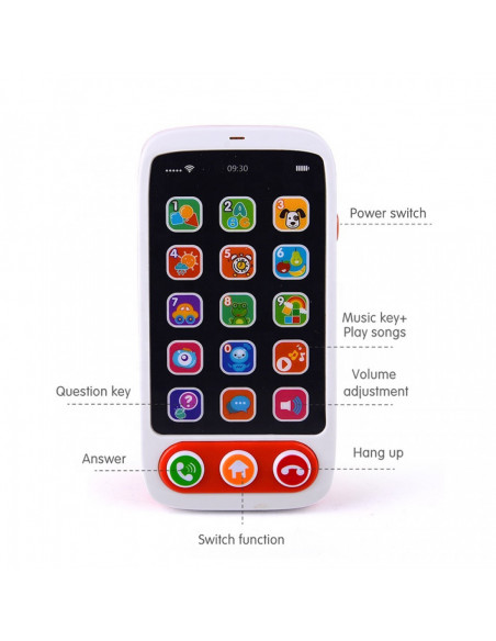 Telefon Bebe Smart Cu Lumini Si Sunete,HE8001