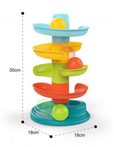 Turnulet Bebe Cu Bile Colorate,HE0291
