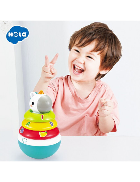 Hopa Mitica Roly Poly Unicorn Cu Inele Pentru Stivuit,3136