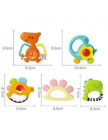 Set 5 Zornaitori Dinozauri Multicolori,1109