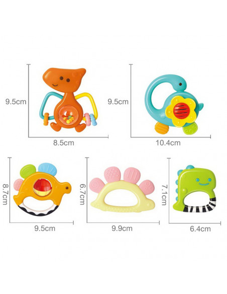 Set 5 Zornaitori Dinozauri Multicolori,1109