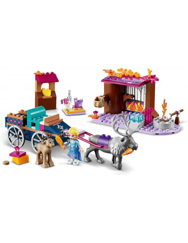 Lego Disney Frozen Ii Aventura Elsei Cu Trasura 41166,41166