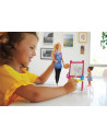 Barbie Cariere Set Mobilier Cu Papusa Blonda Profesoara De