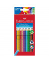 FC112412,Creioane Colorate Faber-Castell Grip 2001, 12 culori