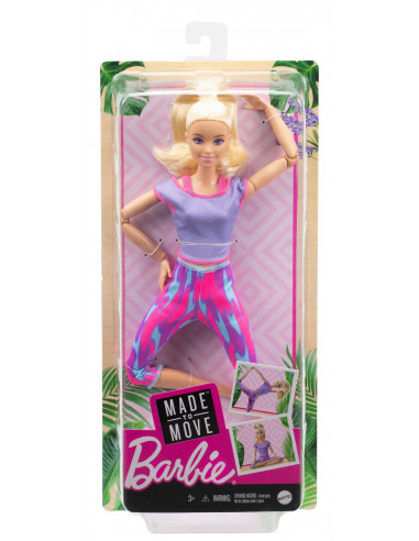 Papusa Barbie Made To Move Blonda,MTFTG80_GXF04