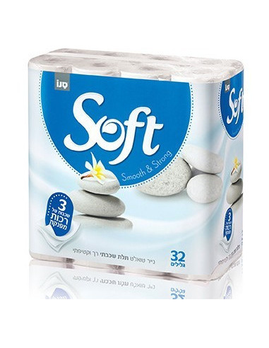 Hartie igienica Sano Soft Silk, 3 straturi, 32