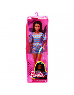 Papusa Barbie Fashionista Satena Cu Codite Impletite Si Tinuta
