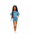 Papusa Barbie Fashionista Satena Cu Codite Impletite Si Tinuta