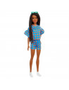 Papusa Barbie Fashionista Satena Cu Codite Impletite Si Tinuta
