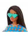 Papusa Barbie Fashionista Satena Cu Codite Impletite Si Tinuta