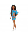 Papusa Barbie Fashionista Satena Cu Codite Impletite Si Tinuta