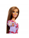 Papusa Barbie Fashionista Satena Cu Rochie Roz Cu