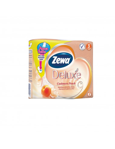 Hartie igienica Zewa Deluxe Cashmere Peach, 3 straturi, 4