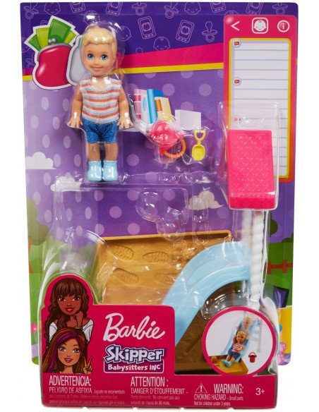 Set Barbie Skipper Babysitters Baietel Cu Loc De