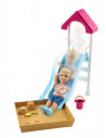 Set Barbie Skipper Babysitters Baietel Cu Loc De