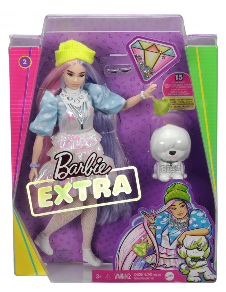 Papusa Barbie Extra Style Beanie,MTGVR05