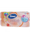 Hartie igienica Zewa Deluxe Cashmere Peach, 3 straturi, 8 Hartie igienica Zewa Deluxe Cashmere Peach, 3 straturi, 8
