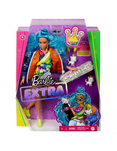 Papusa Barbie Extra Style Par Albastru Carliontat,MTGRN30