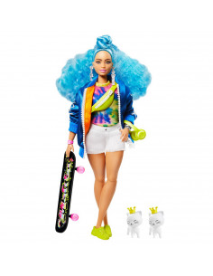 Papusa Barbie Extra Style Par Albastru Carliontat,MTGRN30 2