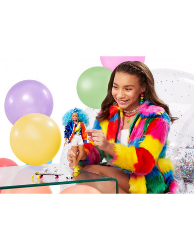 Papusa Barbie Extra Style Par Albastru Carliontat,MTGRN30