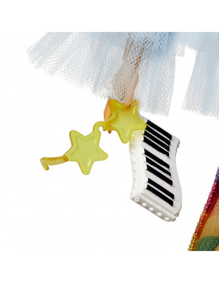 Papusa Barbie Extra Style Rochie Curcubeu,MTGYJ78