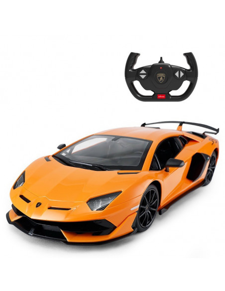 Masina Cu Telecomanda Aventador Svj Portocaliu Scara 1 La