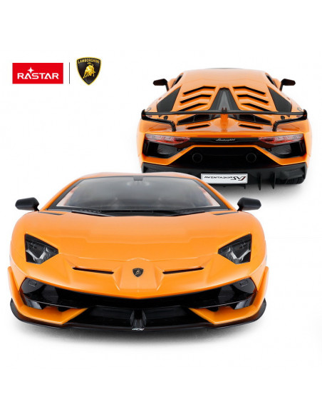 Masina Cu Telecomanda Aventador Svj Portocaliu Scara 1 La