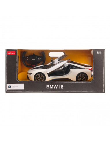Masina Cu Telecomanda Bmw I8 Alb Scara 1 La 14,Ras71010_Alb