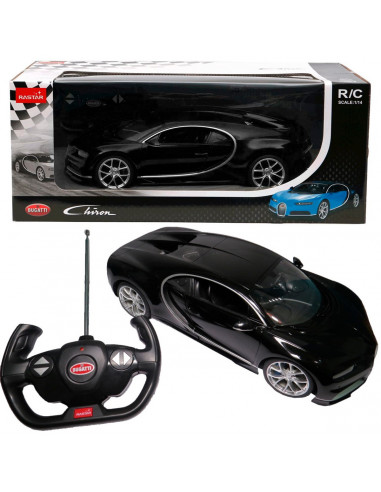 Masina Cu Telecomanda Bugatti Chiron Negru Scara 1 La