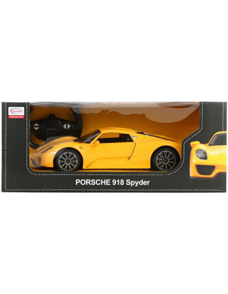 Masina Cu Telecomanda Porsche 918 Spyder Galben Scara 1 La