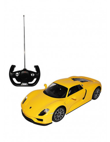 Masina Cu Telecomanda Porsche 918 Spyder Galben Scara 1 La
