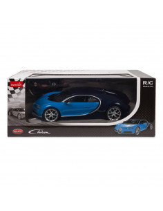 Masina Cu Telecomanda Bugatti Chiron Albastru Scara 1 La 2
