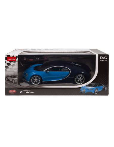 Masina Cu Telecomanda Bugatti Chiron Albastru Scara 1 La