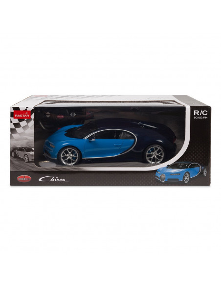 Masina Cu Telecomanda Bugatti Chiron Albastru Scara 1 La