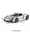 Masina Cu Telecomanda Porsche 918 Spyder Argintiu Scara 1 La