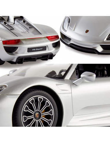 Masina Cu Telecomanda Porsche 918 Spyder Argintiu Scara 1 La