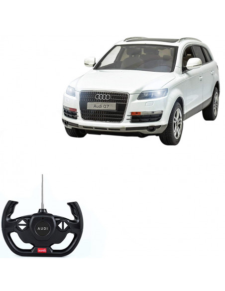 Masina Cu Telecomanda Audi Q7 Alb Scara 1 La 14,Ras27400_Alb