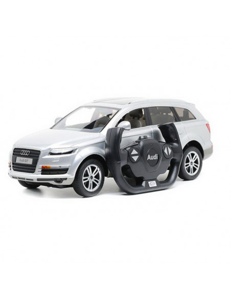 Masina Cu Telecomanda Audi Q7 Alb Scara 1 La 14,Ras27400_Alb