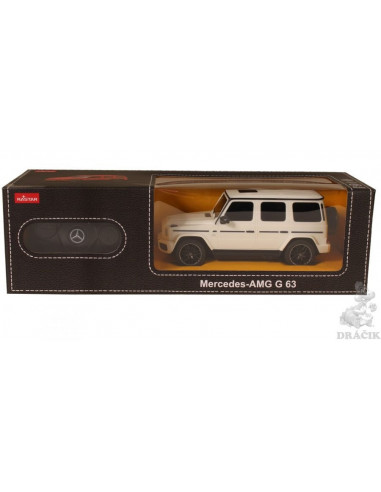 Masina Cu Telecomanda Mercedes-benz G63 Alb Scara 1 La
