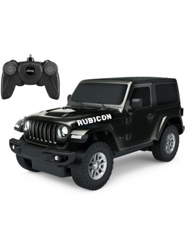 Masina Cu Telecomanda Jeep Wrangler Jl Negru Scara 1 La