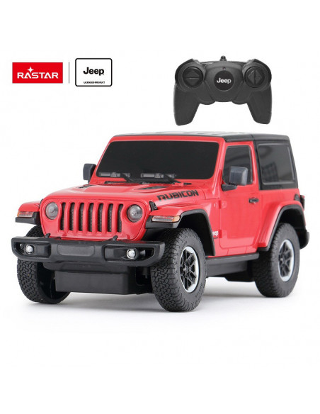 Masina Cu Telecomanda Jeep Wrangler Jl Rosu Scara 1 La