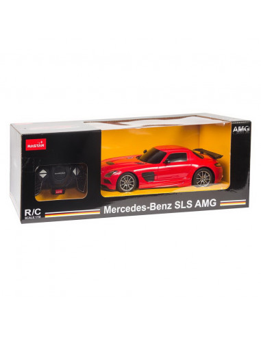 Masina Cu Telecomanda Mercedes-benz Sls Amg Rosu Cu Scara 1 La